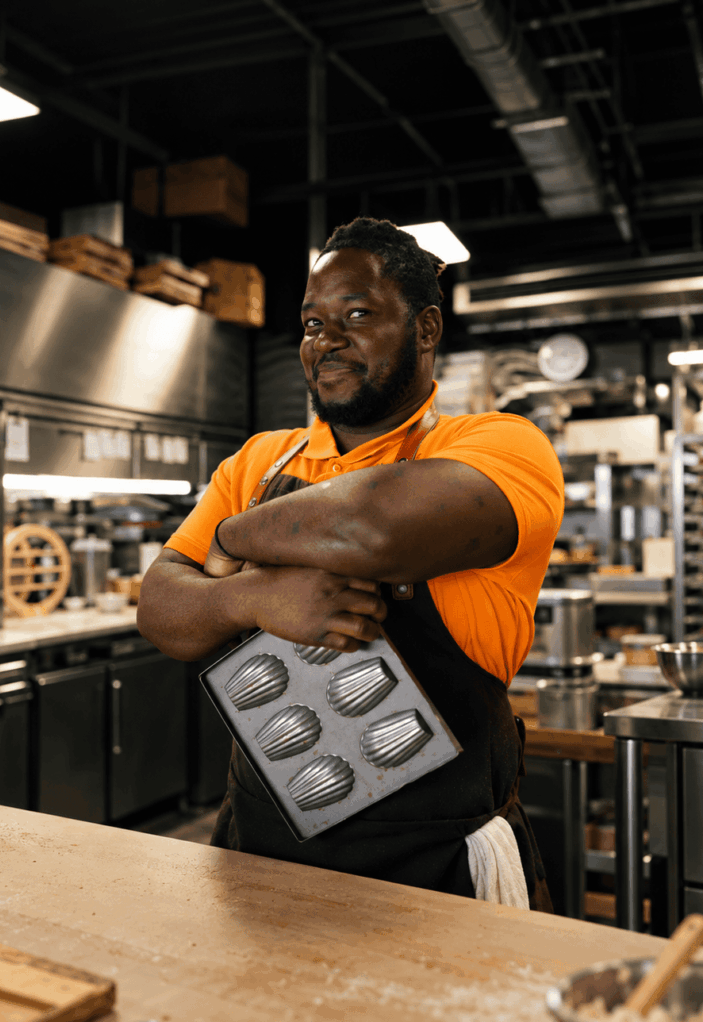 Emelin Agbessadji, pâtissier à La Madeleine