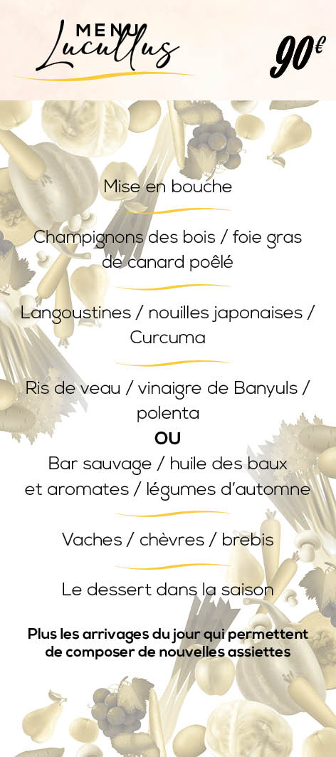 Les menus | La Madeleine
