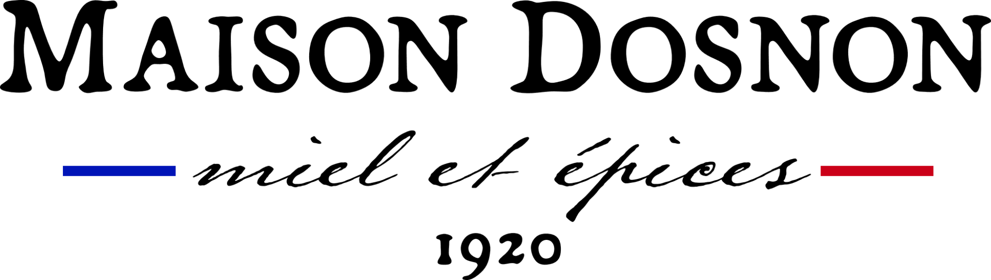 Logo Maison Dosnon, miel et épices depuis 1920, Villeneuve-sur-Yonne